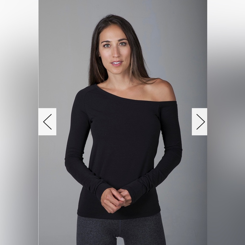 Kira Grace size XL Off the Shoulder top Graphite Black
